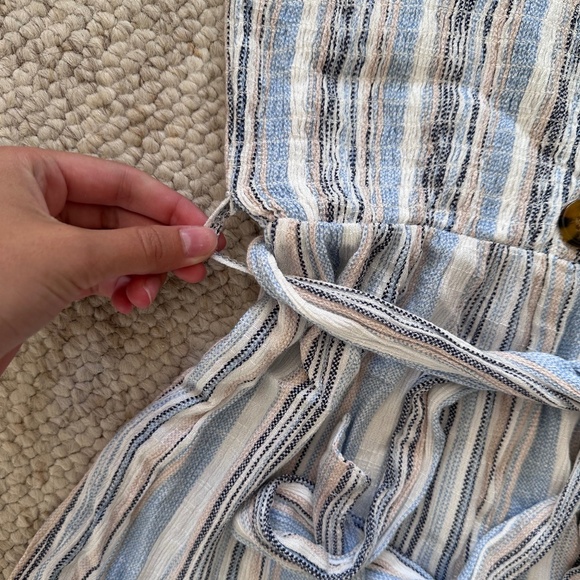 Strapless Striped Romper - Picture 3 of 4